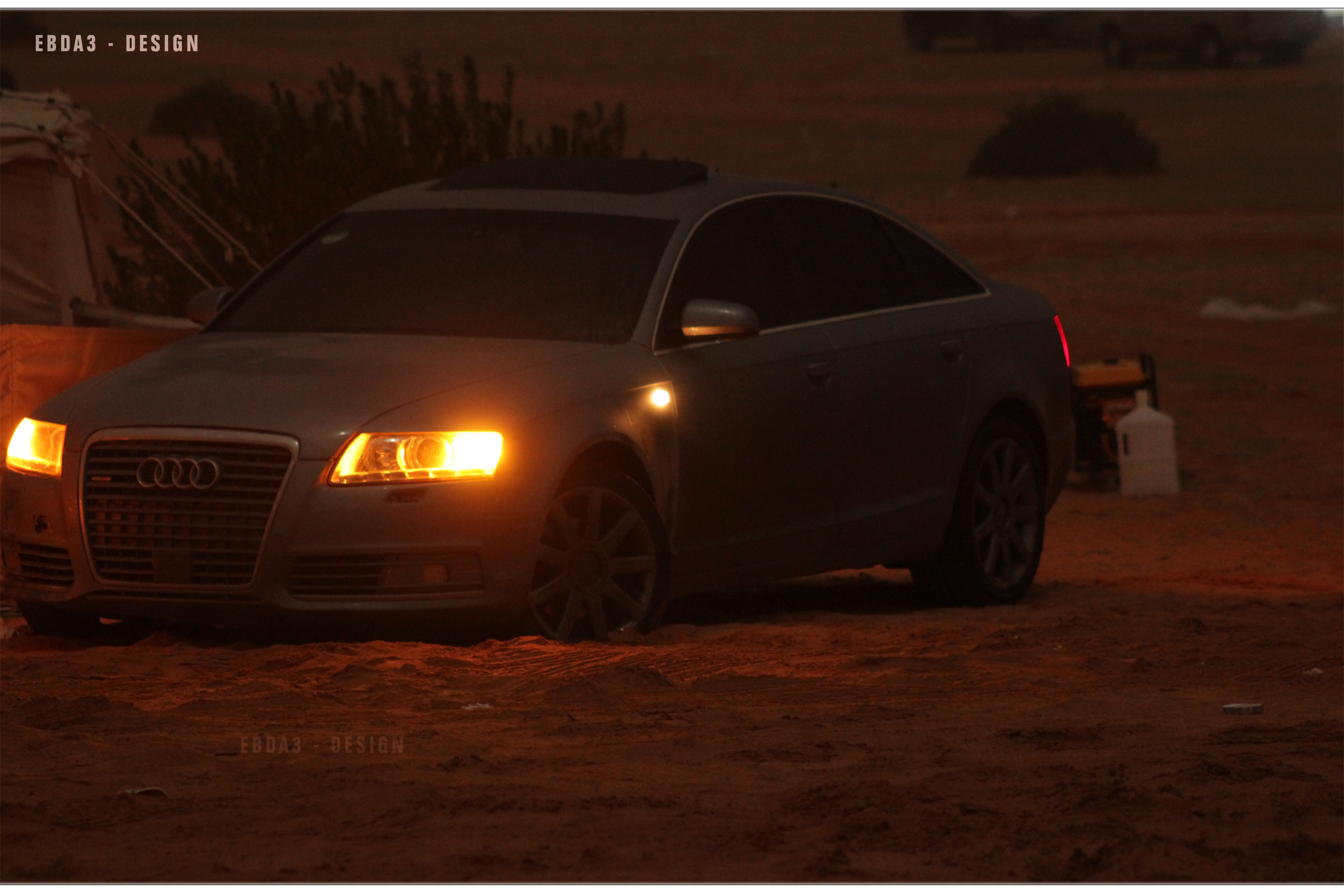 تصوير ليلي ضوئي Audi A6