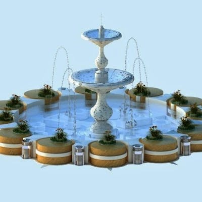 Free Sketchup 3D Model Fountain