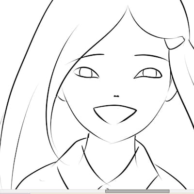 Anime girl sketch