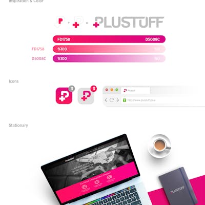 Plustuff | Brand identity