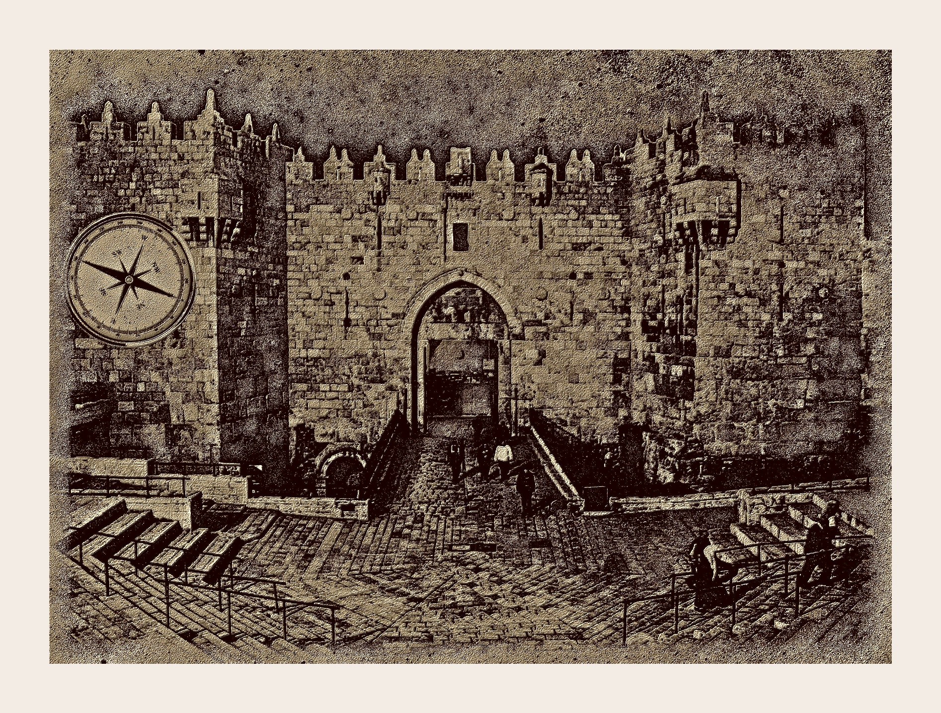 باب العامود، القدس، فن رقمي